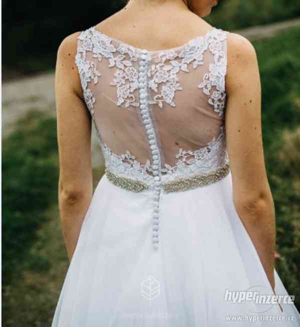 Prodám krásné nové svatební šaty - foto 5