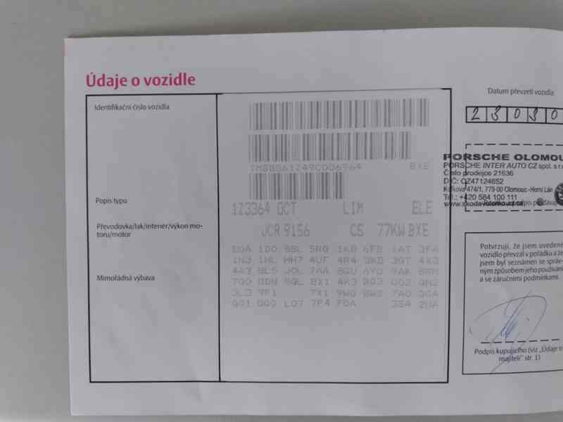 ŠKODA OCTAVIA 1.9 TDI ELEGANCE 77kW ČR,1.MAJITEL,SERVISKA - foto 43