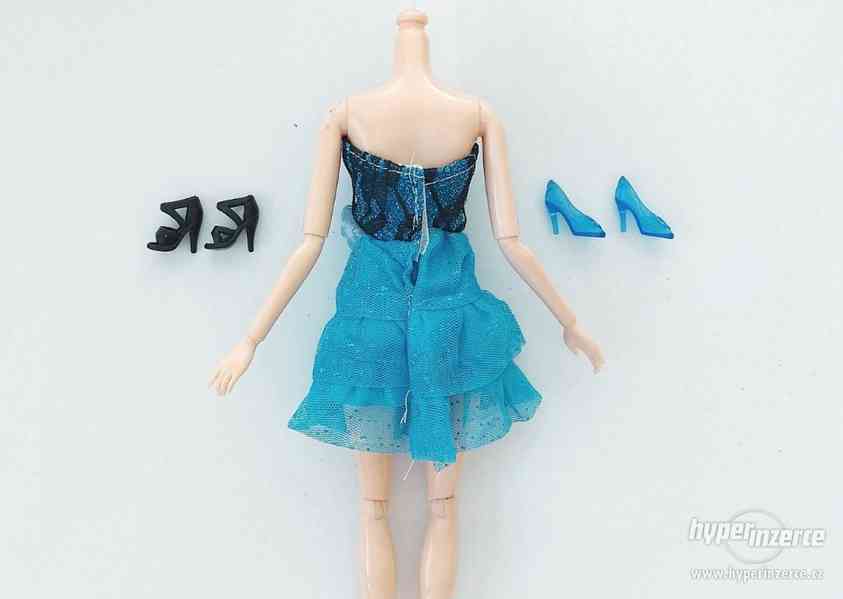 NOVÉ! Set pro panenku Barbie, zdobené šaty + 2 boty - foto 6