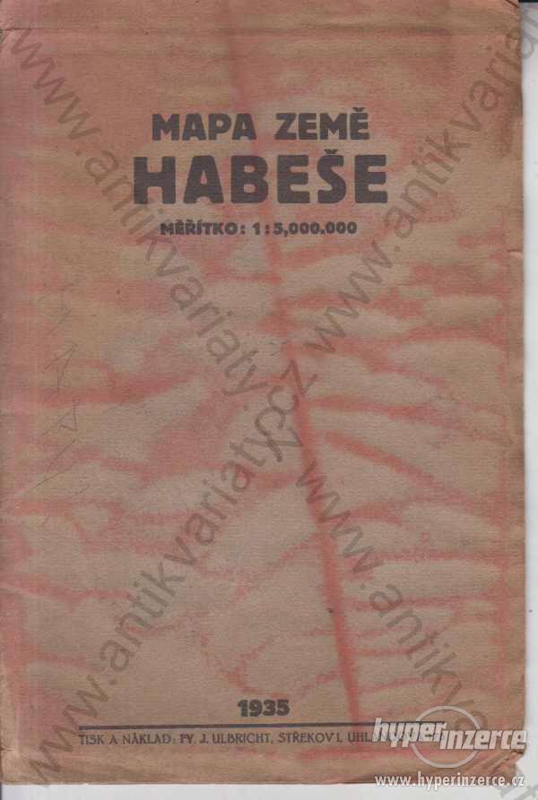 Mapa země Habeše 1 : 5 000 000 1935 - foto 1