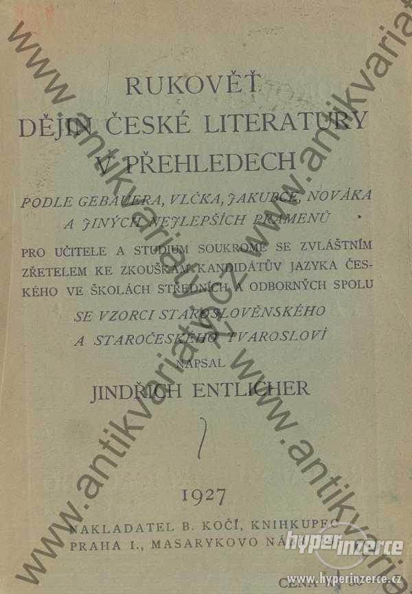 Rukověť dějin české literatury v přehledech - foto 1