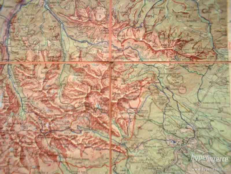 Mapa Vysokých Tater - prvorepubliková - foto 5