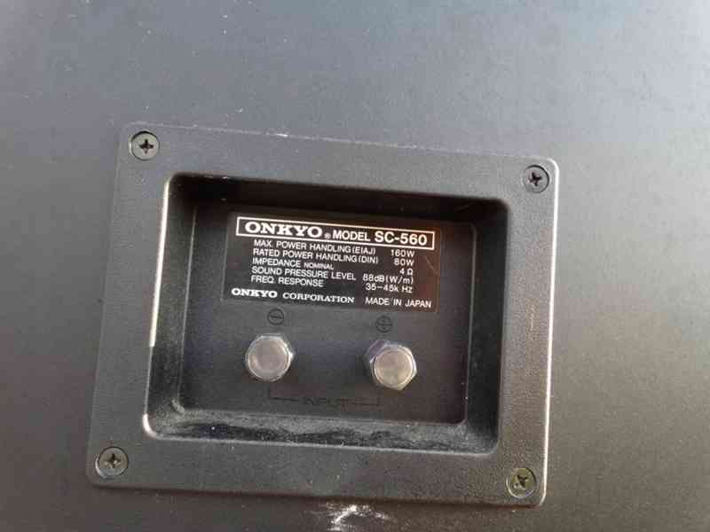 ♫ Vintage stereo regálovky ONKYO SC-560, MADE IN JAPAN ♫ - foto 5
