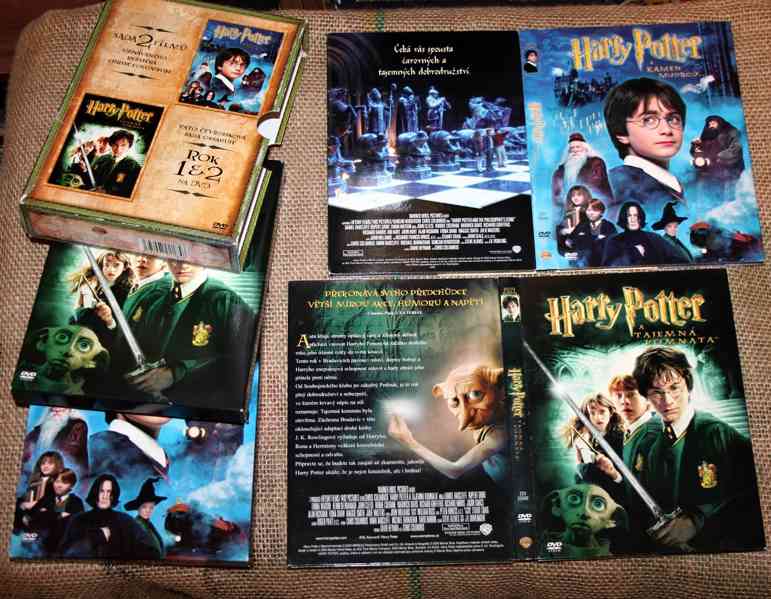 4x DVD - HARRY POTTER - sada 2 filmů - NESEHNATELNÉ !!! - foto 6