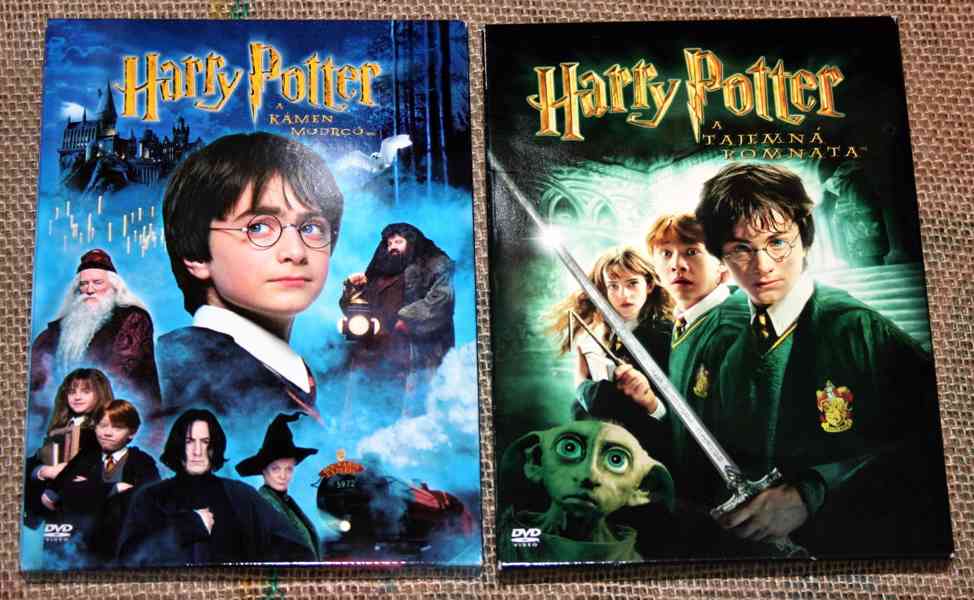 4x DVD - HARRY POTTER - sada 2 filmů - NESEHNATELNÉ !!! - foto 2