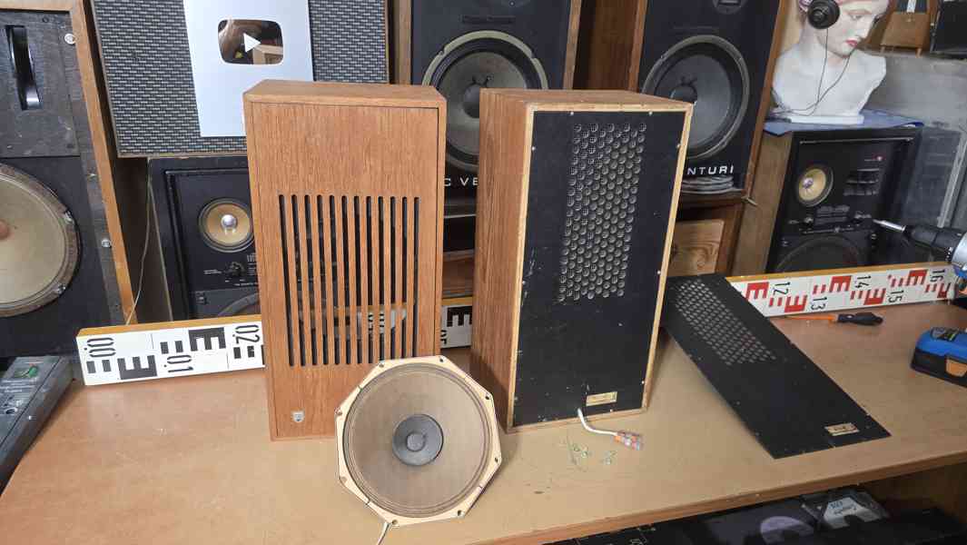 PHILIPS AD 5054 krásné unikátní reprosoustavy r. 1963 - foto 6