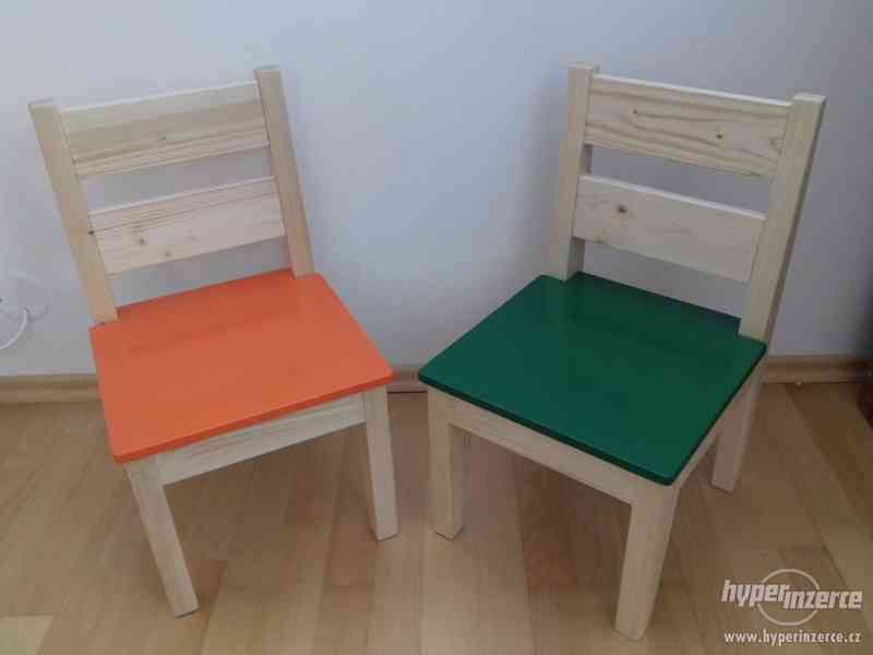 Dřevěné dětské židličky - foto 1