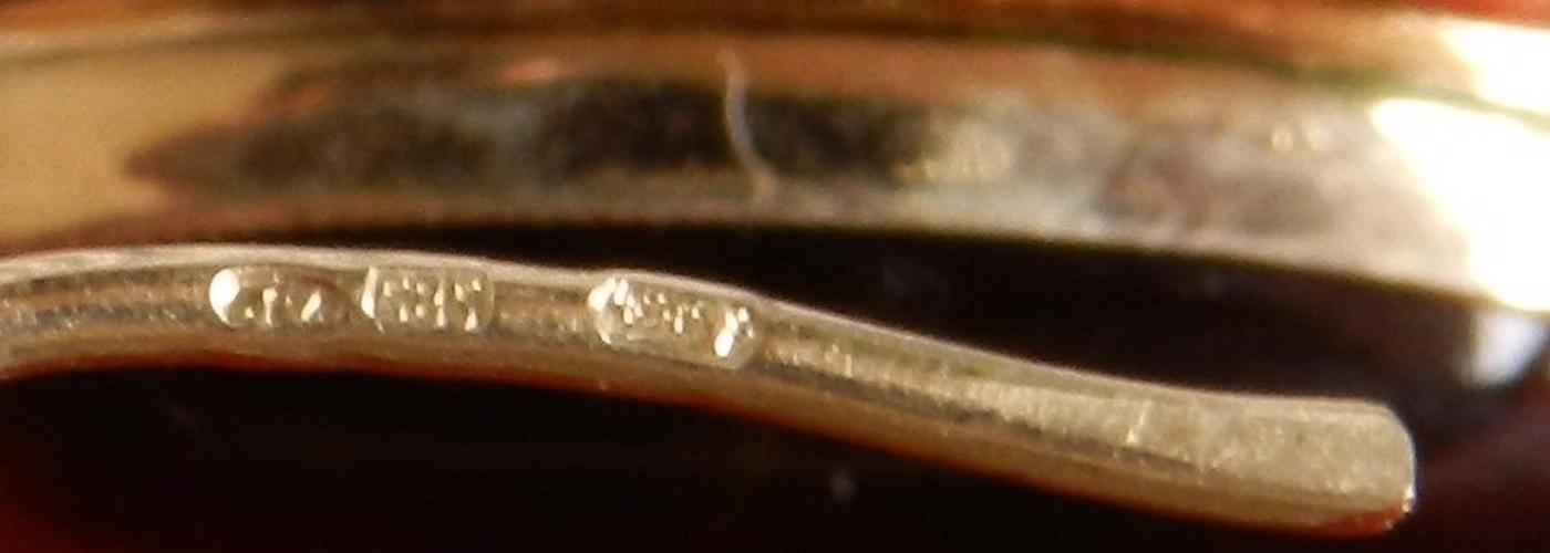 Sada zlatých šperků s Tygřím okem v Art deco stylu . - foto 15