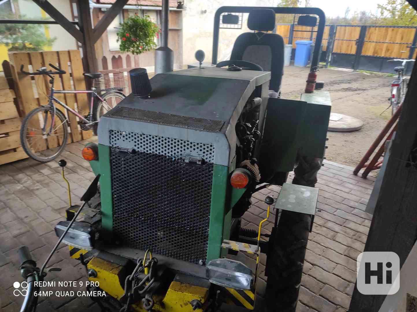 Traktor domácí výroby, pluh, kultivátor - foto 1