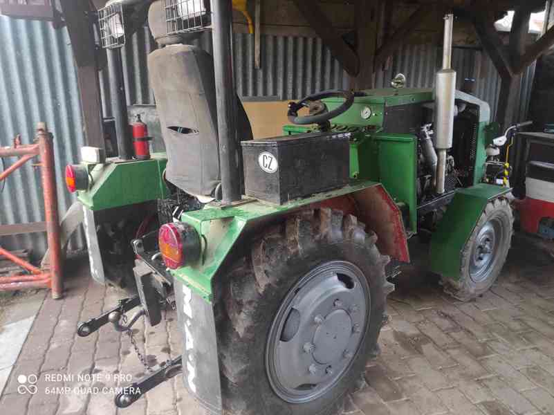 Traktor domácí výroby, pluh, kultivátor - foto 4