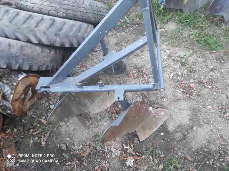 Traktor domácí výroby, pluh, kultivátor - foto 5