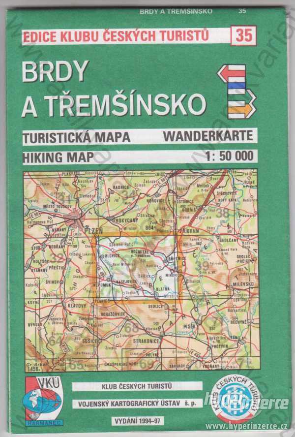 Brdy a Třemšínsko Turistická mapa 1994-97 - foto 1
