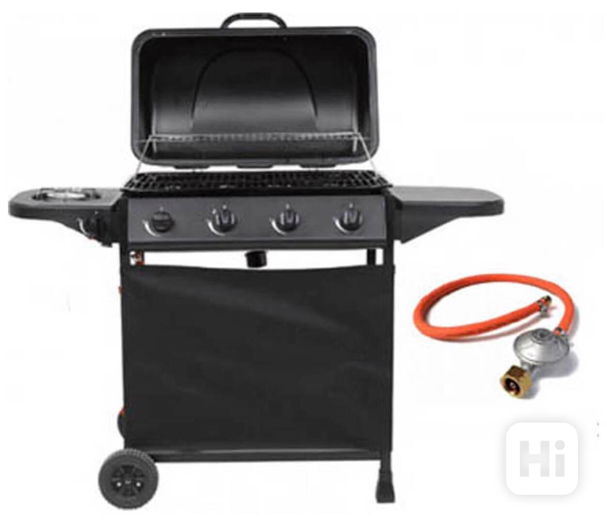 Plynový gril Barbecue BBQ 4 hořáky - nový,nepoužitý,záruka - foto 1