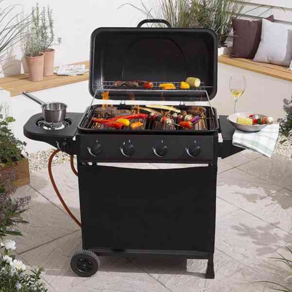 Plynový gril Barbecue BBQ 4 hořáky - nový,nepoužitý,záruka - foto 2