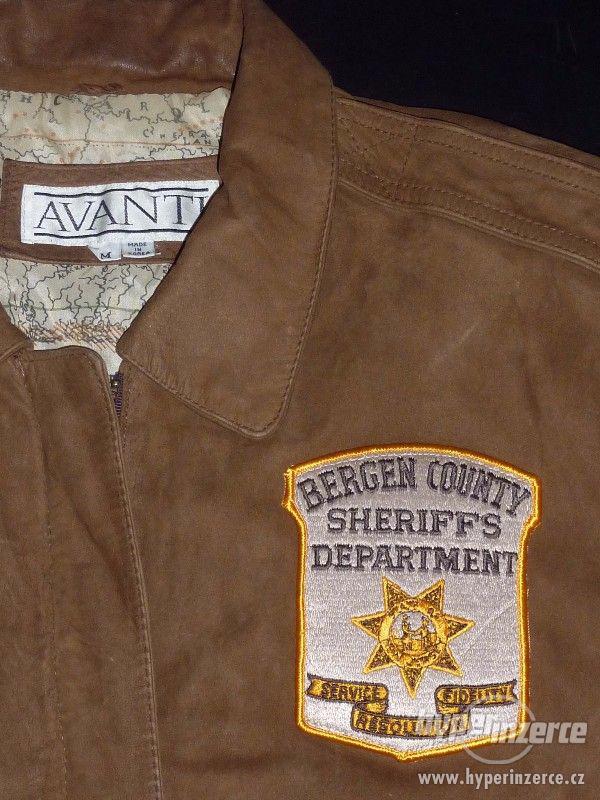 Kožená retro bunda Avanti Bergen County Sheriff - foto 2