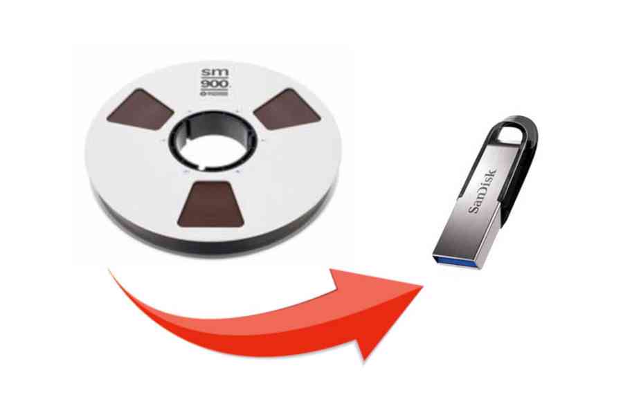 Digitalizace magnetofonového pásku na USB flash disk