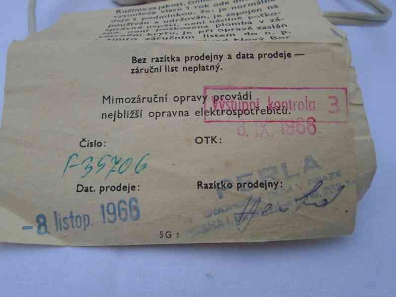 Retro fén EM 521 Novoborské strojírny rarita jako nový top - foto 17