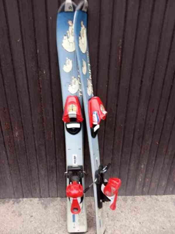 SET - Dětské lyže Tecno 80cm a přezkáče Munari - foto 2