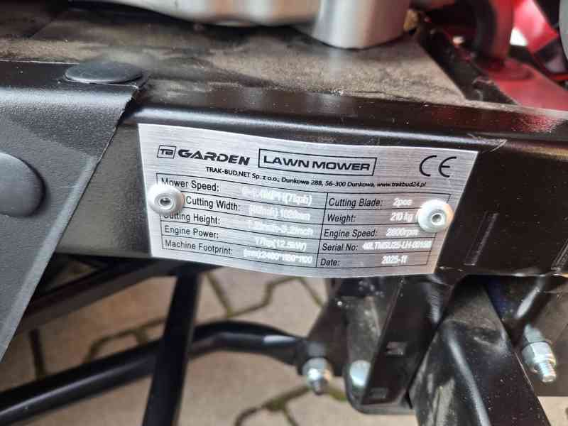 Zahradní traktor dvouválcový TB GARDEN LT-42R - foto 6