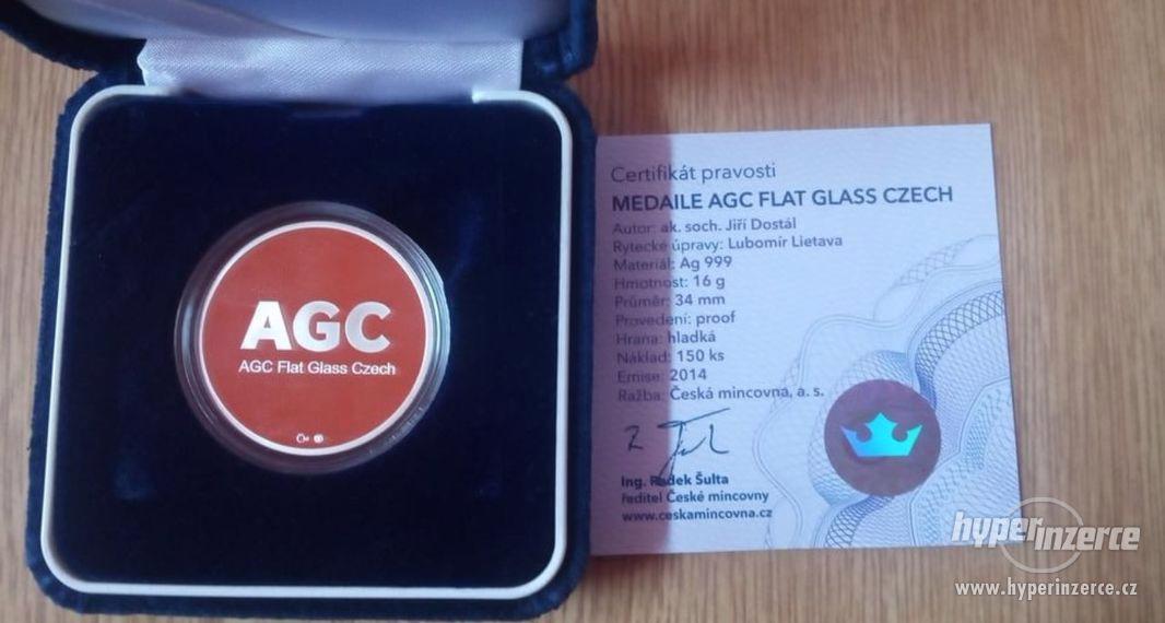 AG medaile flat glass czech Teplice - pouze 150 kusů !!! - foto 2