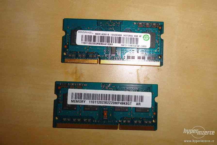 RAM pre notebooky 2x 4GB DDR3 1600 MHz - foto 1