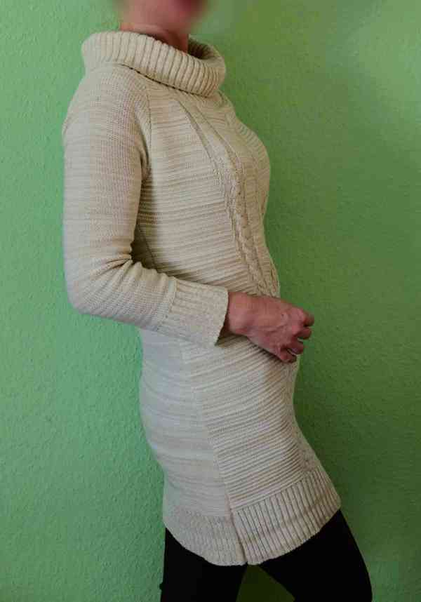 Melírovaný dlouhý svetr Parisian M-L - foto 5