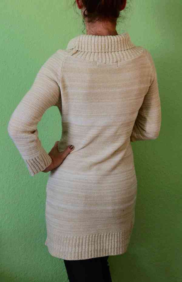 Melírovaný dlouhý svetr Parisian M-L - foto 3