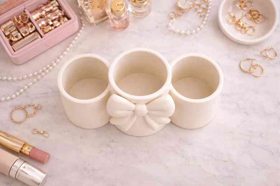 Elegantní držák na kosmetické štětce – stylový doplněk do ka - foto 2