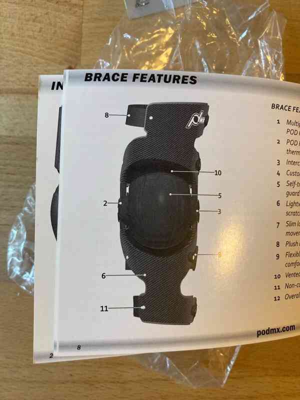 Kolenní ortéza POD MX Carbon Knee Brace - foto 4