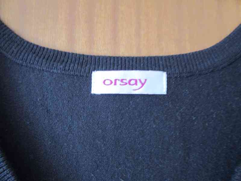 Pěkná, jako nová, slabší černá vesta zn. Orsay, vel. S-M - foto 2