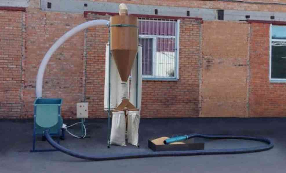 Průmyslový drtič obilí 30 kW s VYSAVAČEM - foto 2
