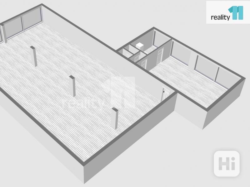 Pronájem obchodního prostoru 295 m2 se zásobovací rampou, obchodní zona Jesenice u Prahy - foto 3