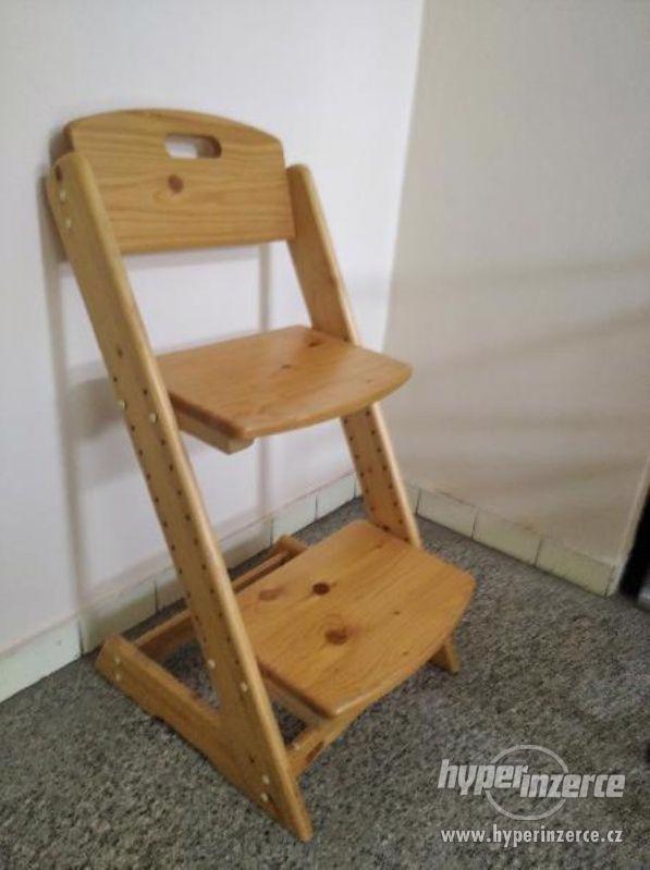 Dětská rostoucí židle z masivu - foto 1