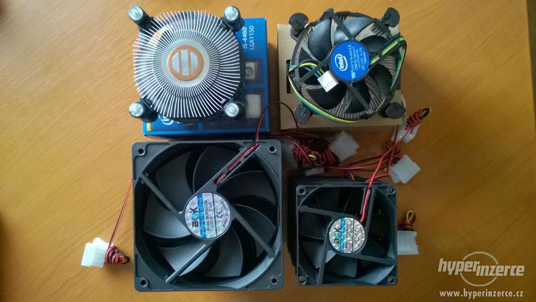 Souprava ventilátorů pro PC + chladič Intel - foto 1