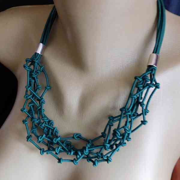 Náhrdelník součkový zelený - foto 4