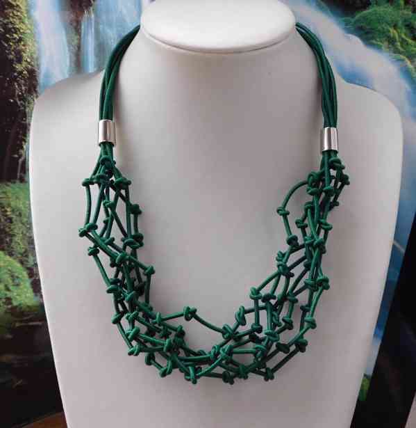 Náhrdelník součkový zelený - foto 2