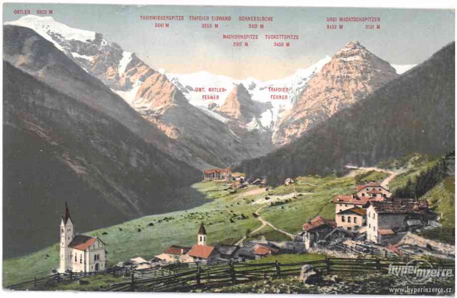 Stará pohlednice Tyroly - Trafoi - foto 1