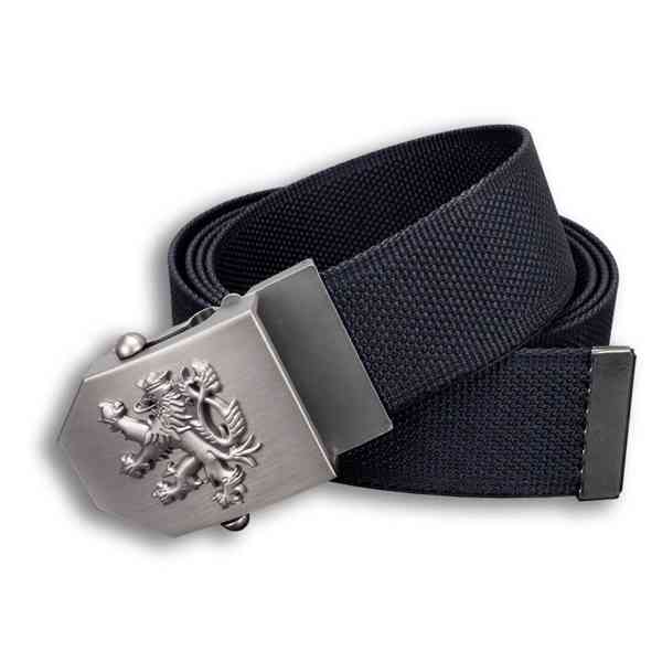 Opasek dárkový Český lev 4 cm - černý - foto 2