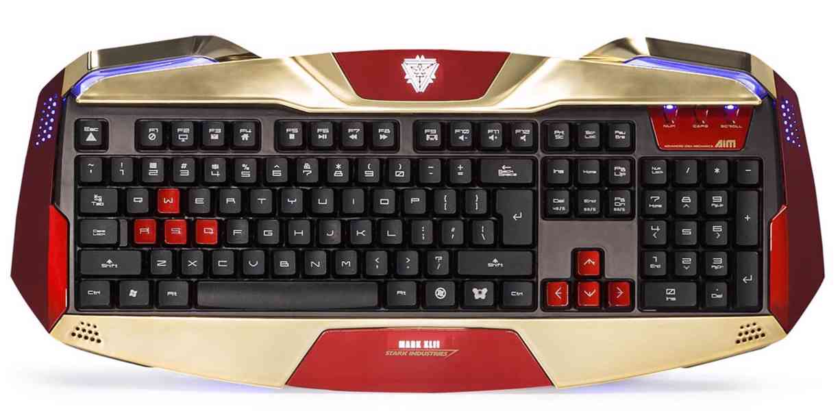 Klávesnice E-Blue Iron Man, US (EKM707GOUS-EU) - foto 4
