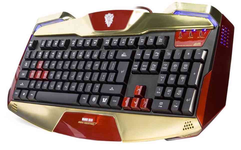 Klávesnice E-Blue Iron Man, US (EKM707GOUS-EU) - foto 2
