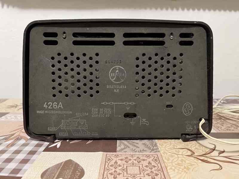 Rádio Tesla Tenor 1959-1960. Funkční! - foto 5