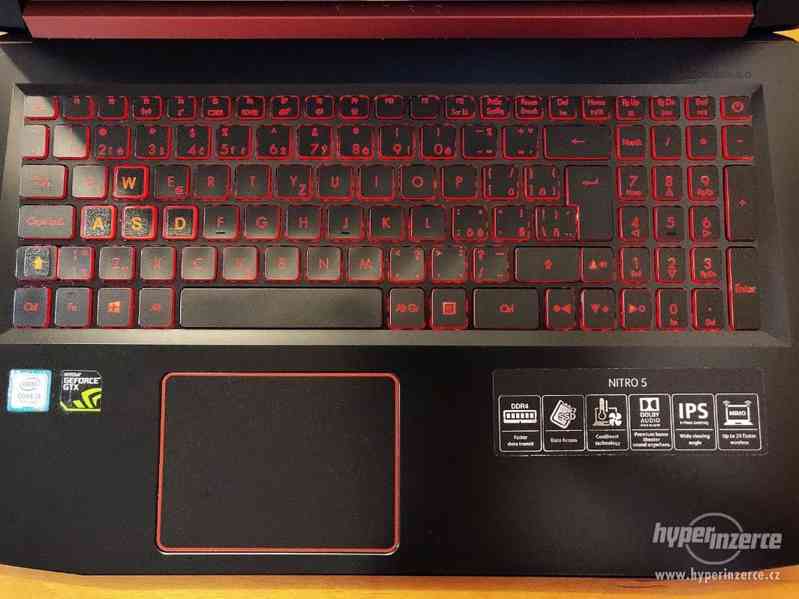 Herní notebook Acer Nitro 5 s Geforce GTX 1050Ti, v záruce - foto 2