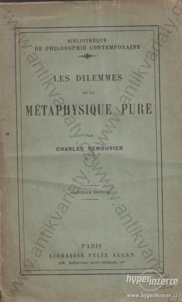 Les dilemmes de la métaphysique pure 1927 - foto 1