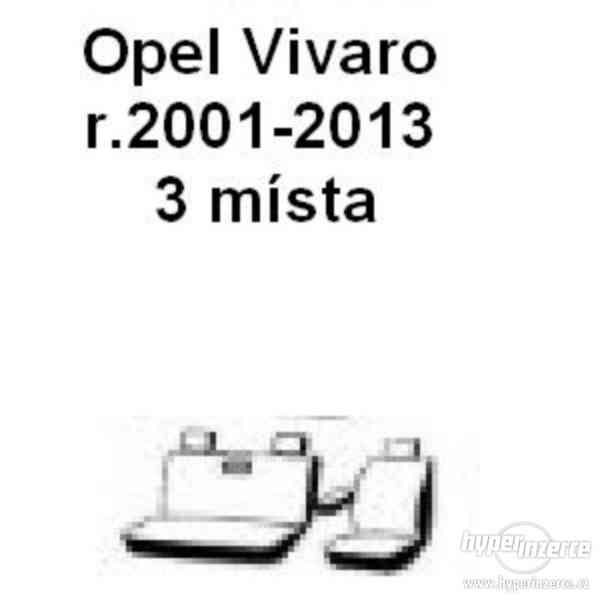 Autopotahy na míru na Opel Vivaro (1.řada-3místa) - foto 1