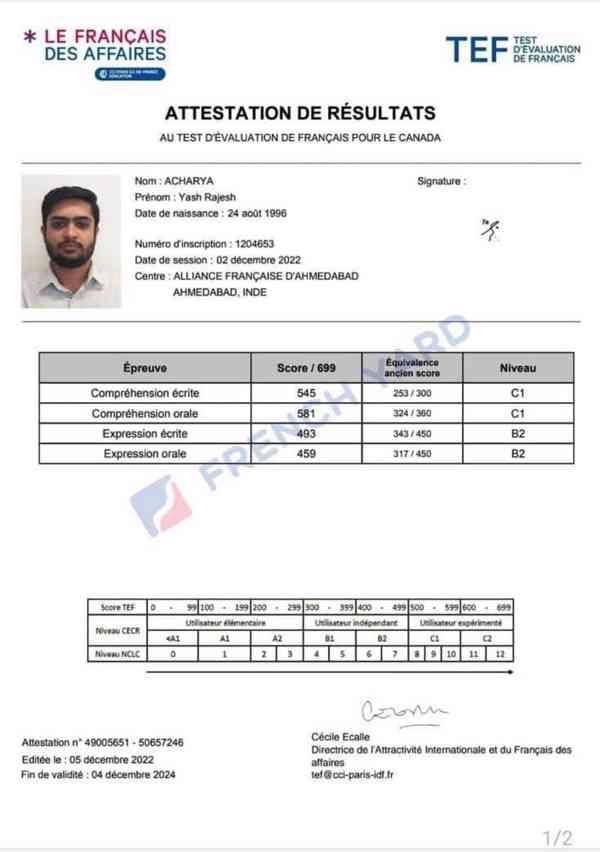 WhatsApp +31 687546855  Purchase a genuine TEF, TCF certific