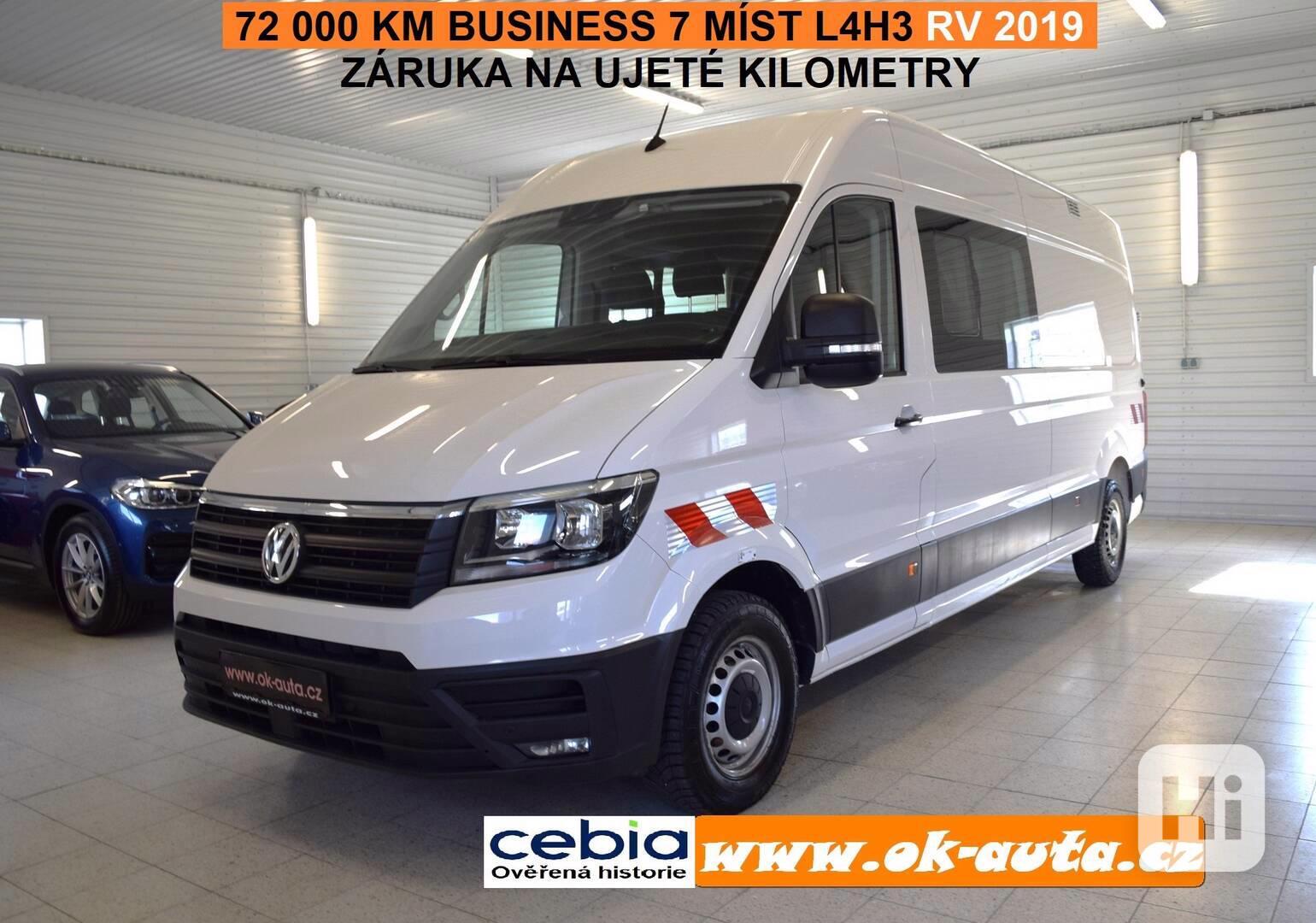 Volkswagen Crafter 2.0 TDI 7 MÍST L4H3 72 000 KM 2019-DPH - foto 1
