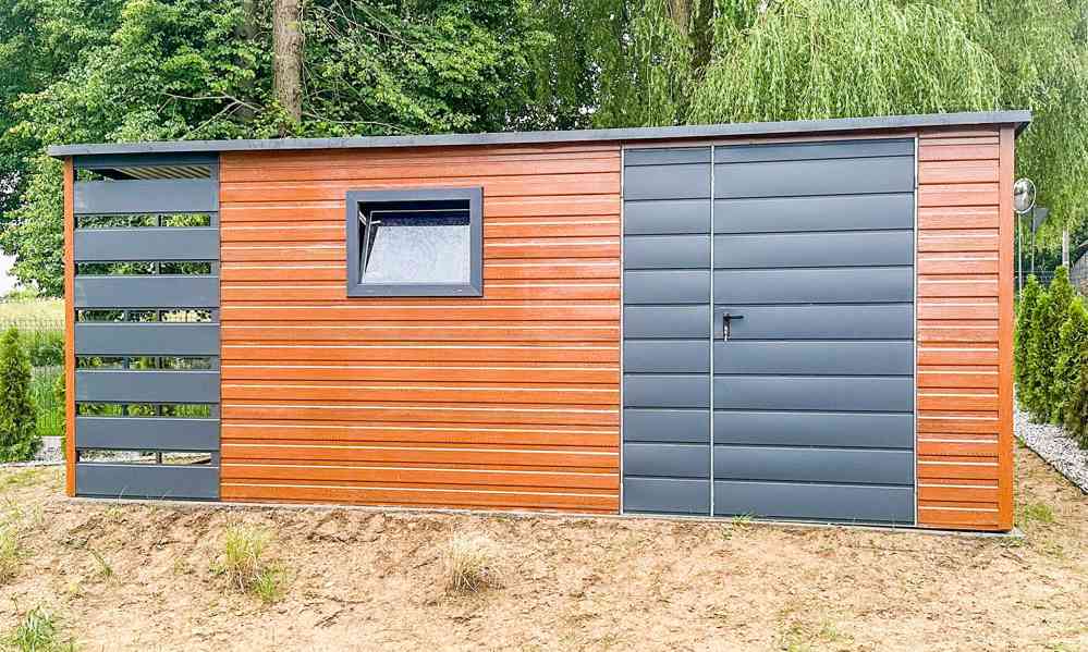 Zahradní domek 4x2,5m +  přístřešek 1m - Okno -  TS703 - foto 4