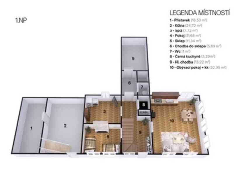 Prodej- chalupa Jetřichovice-Rynartice, se zahradou 3.110 m2 - foto 33
