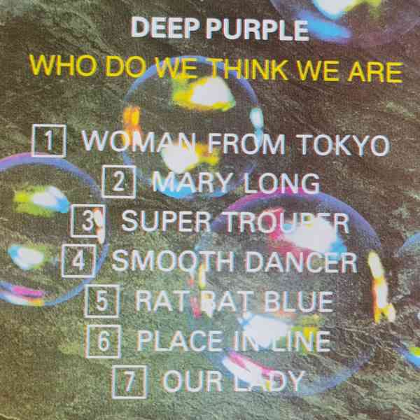 CD - DEEP PURPLE / Who Do We Think We Are - foto 2