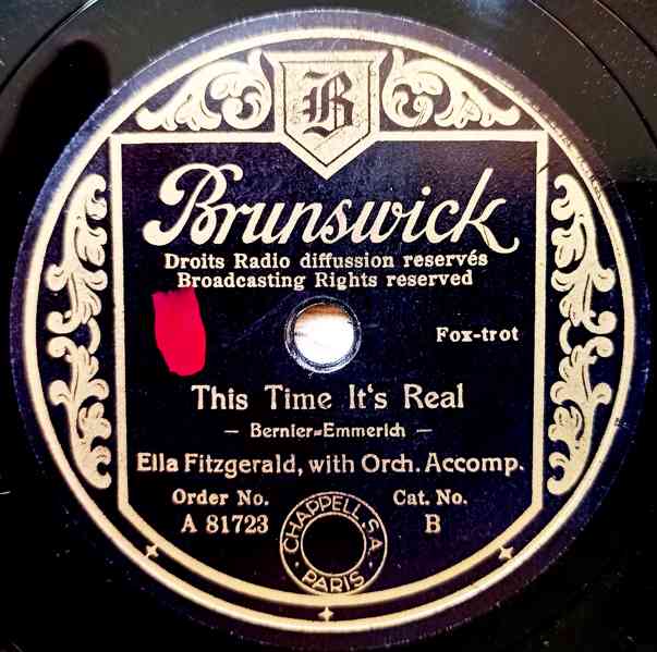 Ella Fitzgerald, gramodesky Brunswick, rok 1938/1939, šelak  - foto 9